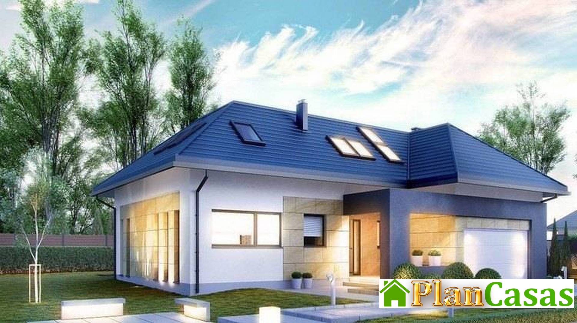 Visualization gallery - The project of a chic mansion with a unique layout