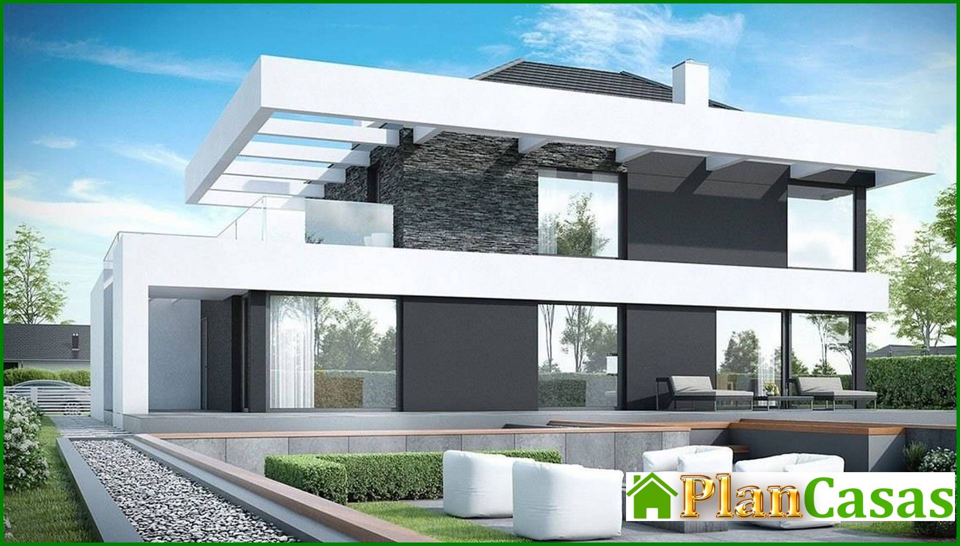 Visualization gallery - Two-story residential building with spacious verandas