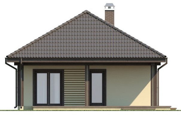 Visualization gallery - Compact house project with terrace