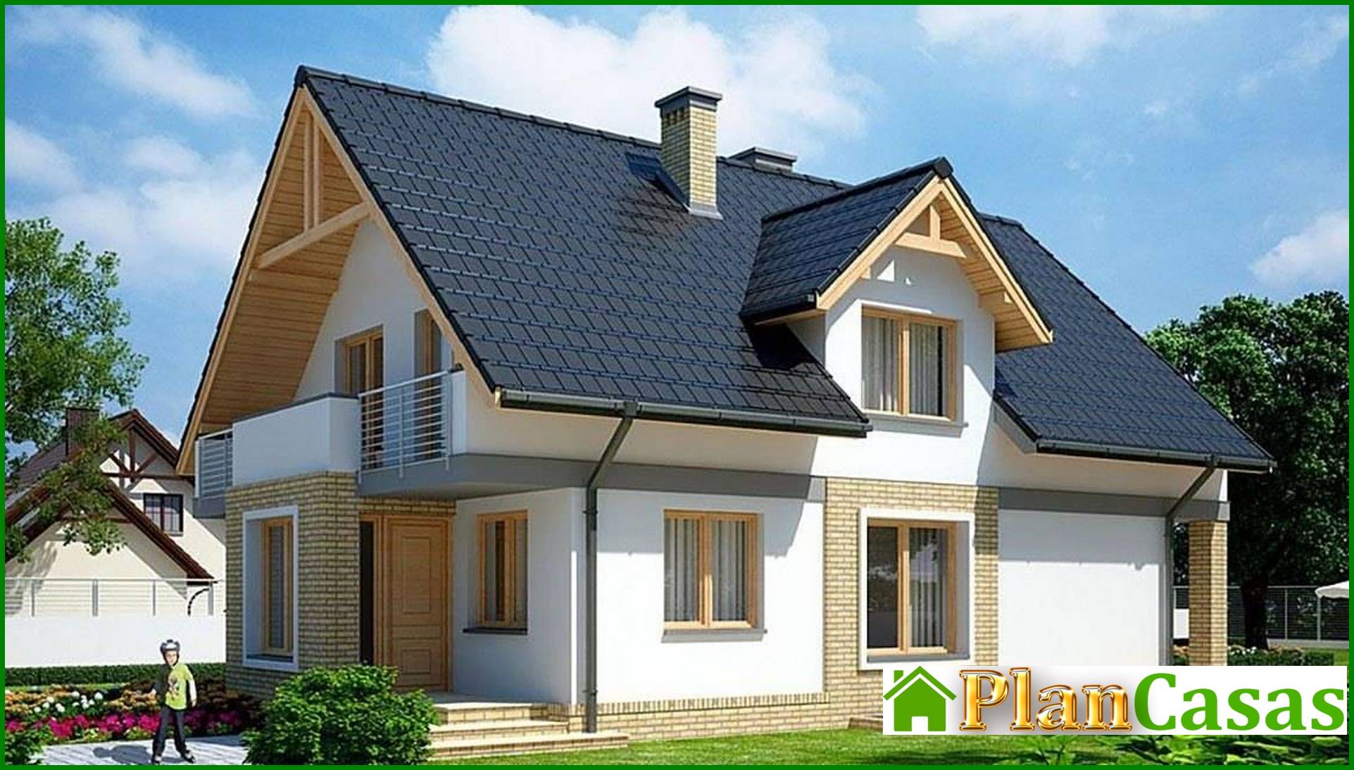 Visualization gallery - Compact house project with terrace