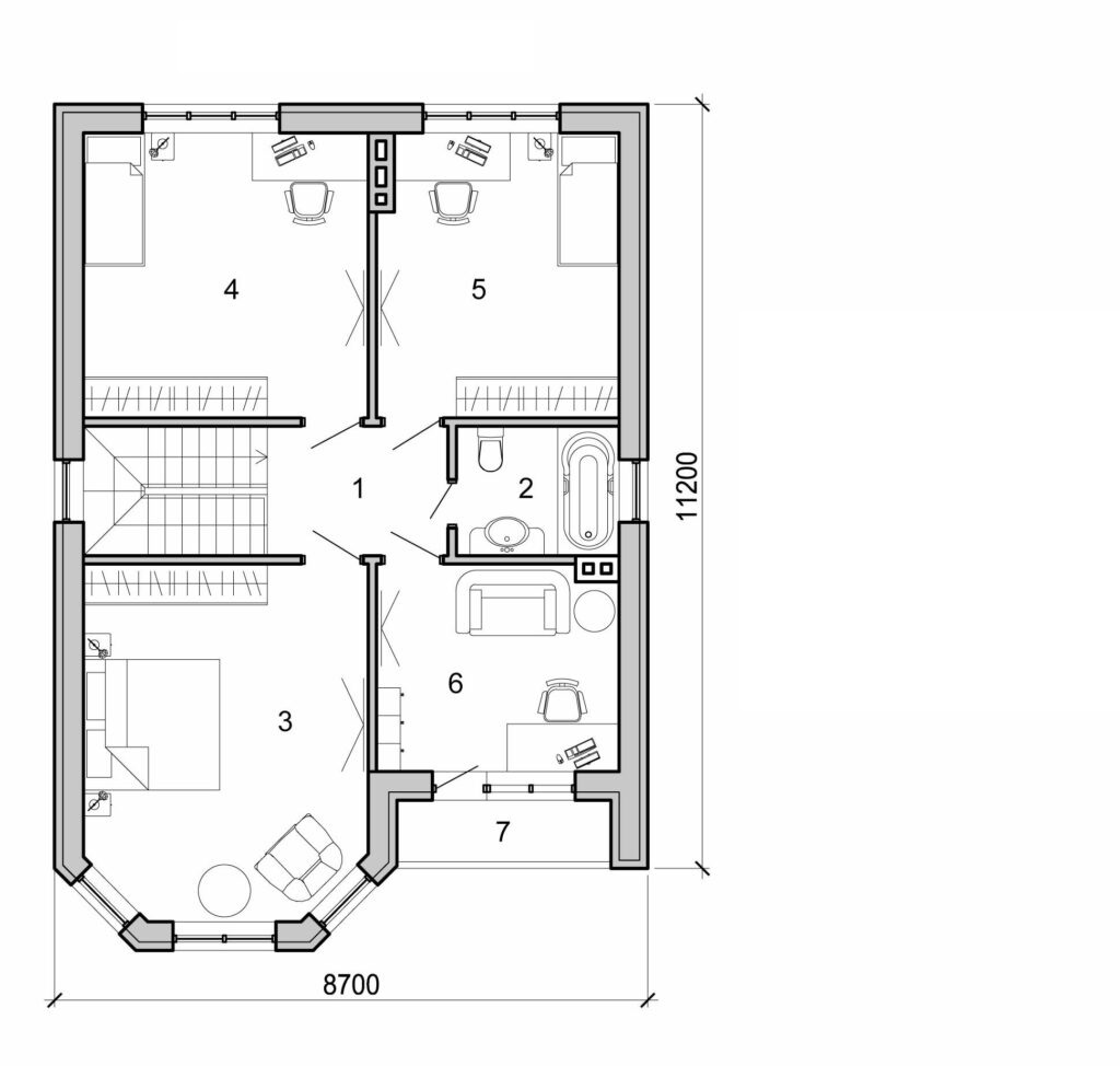 Galería de visualizaciones - Casa de dos plantas
