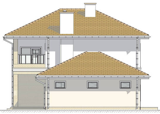 Visualization gallery - The project of a bright house in the Mediterranean style