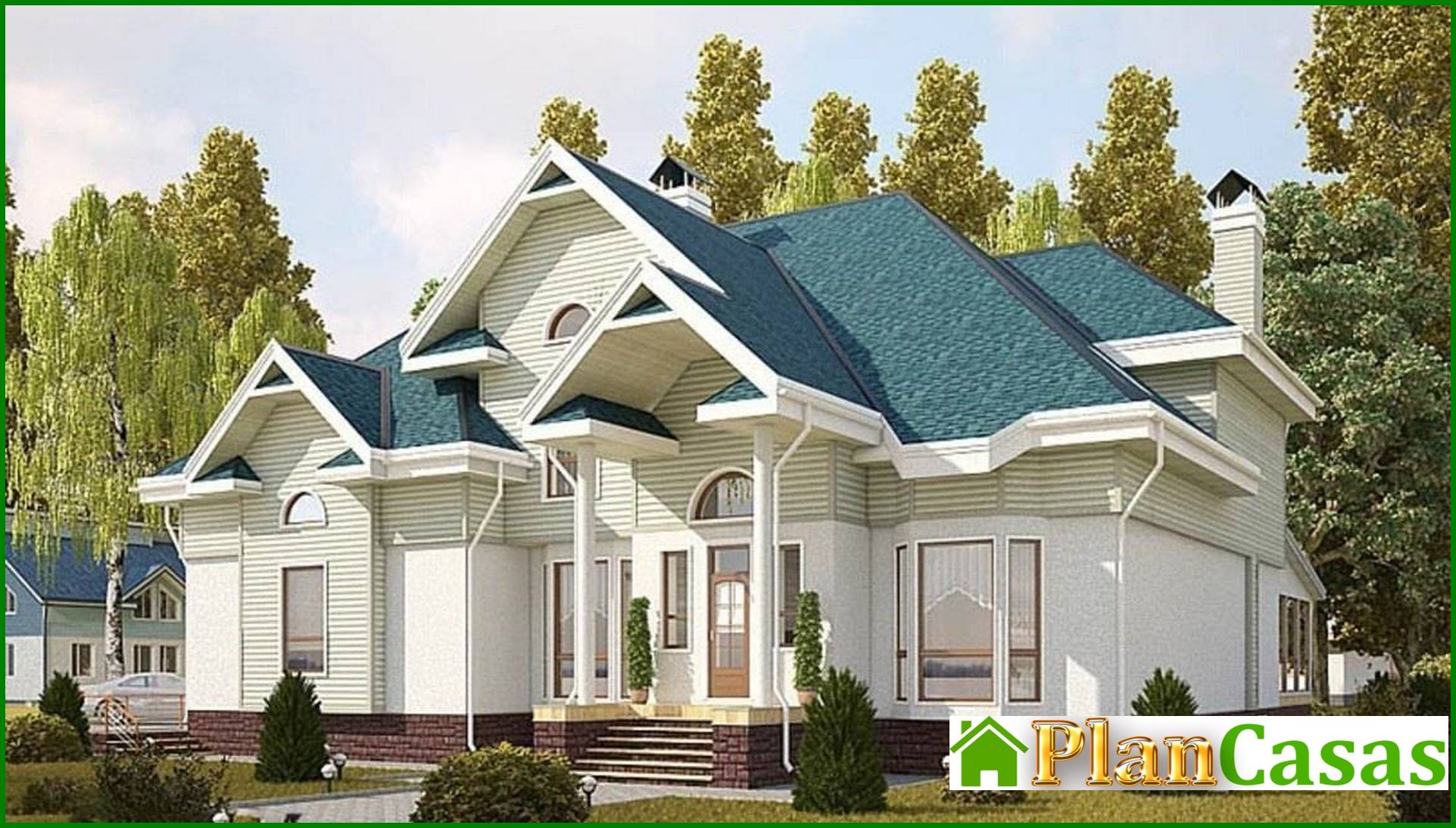 The project of a huge chic mansion house plan