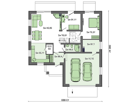 Visualization gallery - Beautiful residential mansion with a spacious terrace