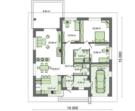 Visualization gallery - German-style cottage project