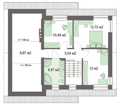 Visualization gallery - Attractive mansion with attic and garage