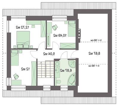 Visualization gallery - Attractive mansion with attic and garage