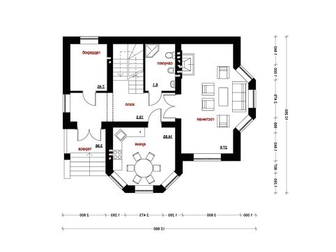 Visualization gallery - Beautiful bright rural two-story mansion