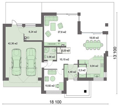 Visualization gallery - Modern two-story house in a classic style