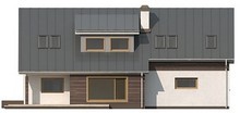 Visualization gallery - The project of a large house with an attic, a garage for two cars