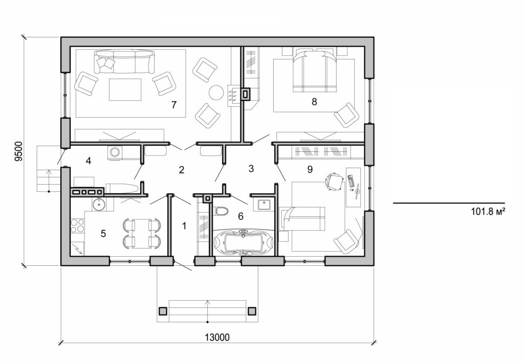 Galería de visualizaciones - Casa pequeña