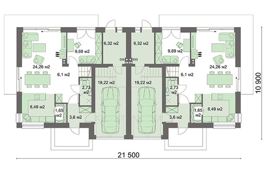 Galería de visualizaciones - Proyecto de adosado de dos plantas