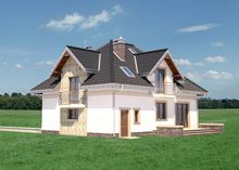 Galería de visualizaciones - Proyecto de elegante mansión con superficie habitable de 180 m²