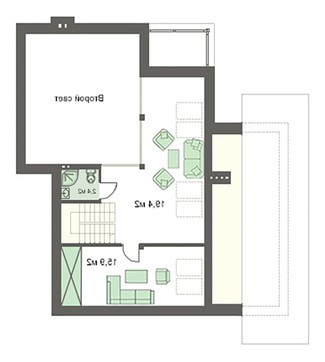 Galería de visualizaciones - Hermosa casa de dos plantas con un salón elegante