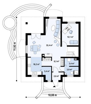 Galería de visualizaciones - Proyecto de casa clásica con ático