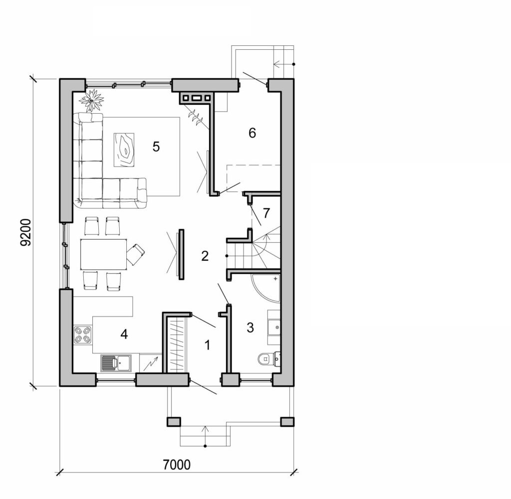 Galería de visualizaciones - Casa de dos plantas