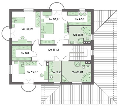 Visualization gallery - The project of a classic two-story mansion