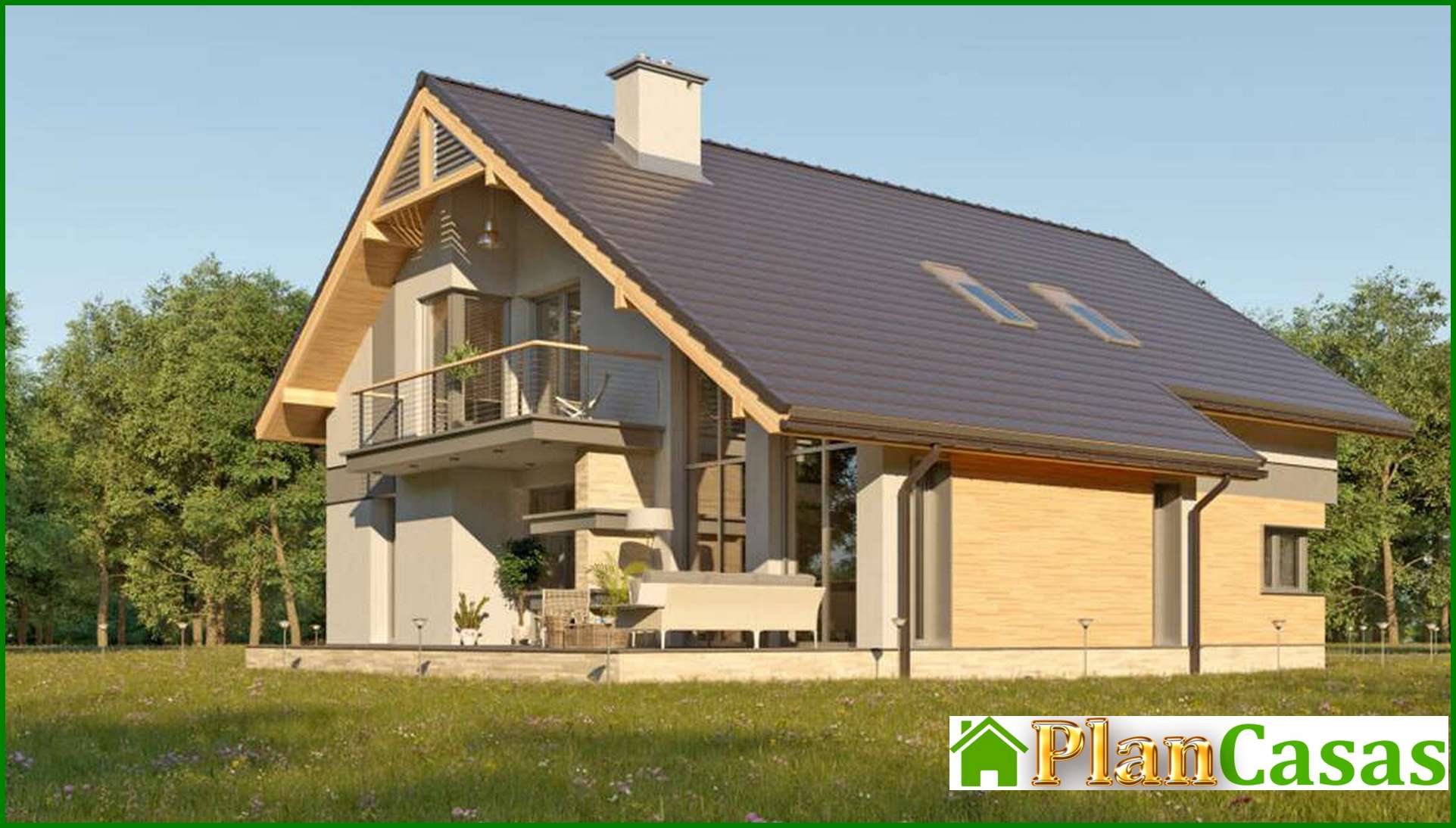 Visualization gallery - The project of a two-story cottage with a second light