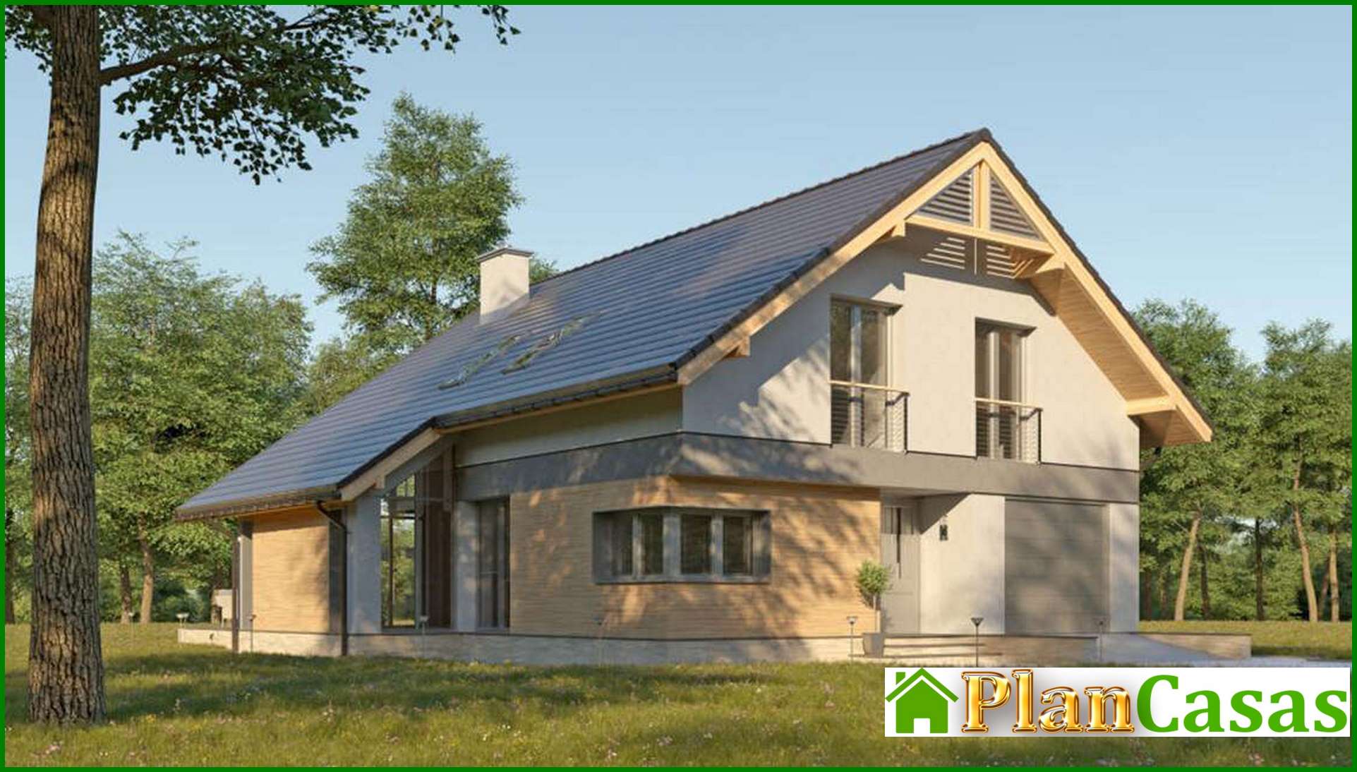 Visualization gallery - The project of a two-story cottage with a second light