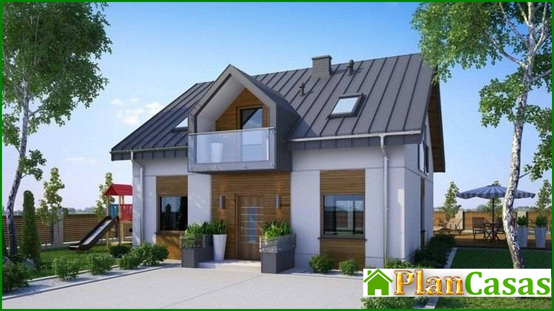 Modern apartment building with an office on the ground floor house plan