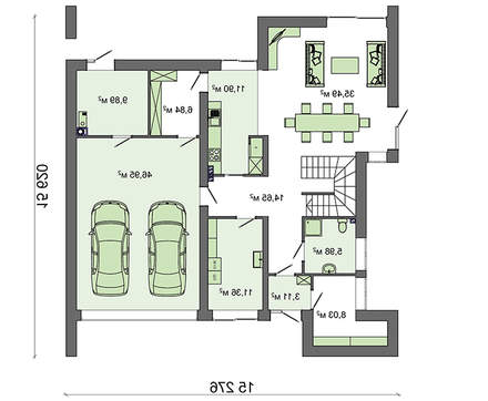 Visualization gallery - Barnhouse style cottage project with a spacious garage