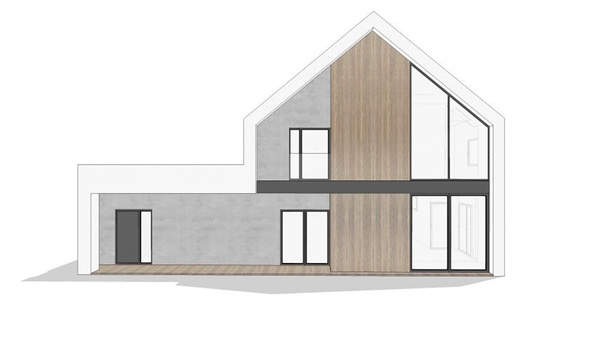 Visualization gallery - Barnhouse style cottage project with a spacious garage