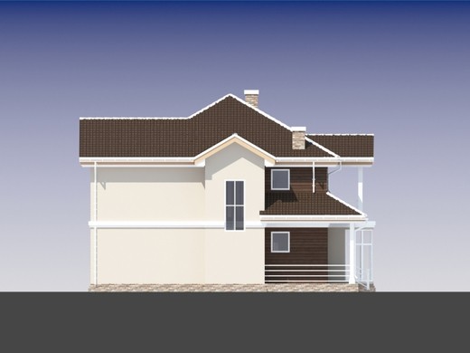 Visualization gallery - Stylish unusual two-story mansion