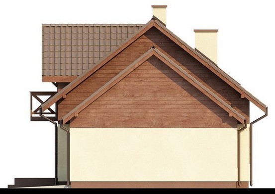 Visualization gallery - House project with a garage, a beautiful attic and a side terrace