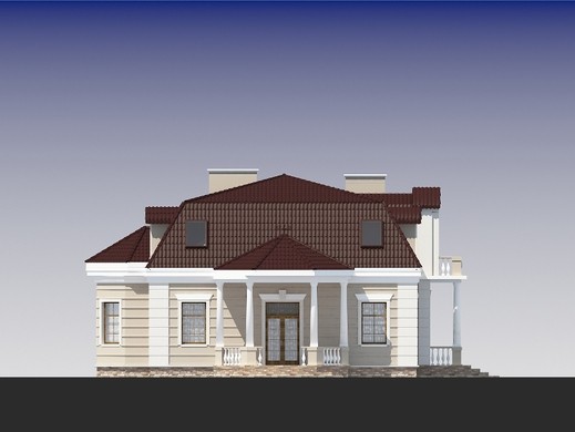 Visualization gallery - Chic villa design in a classic style