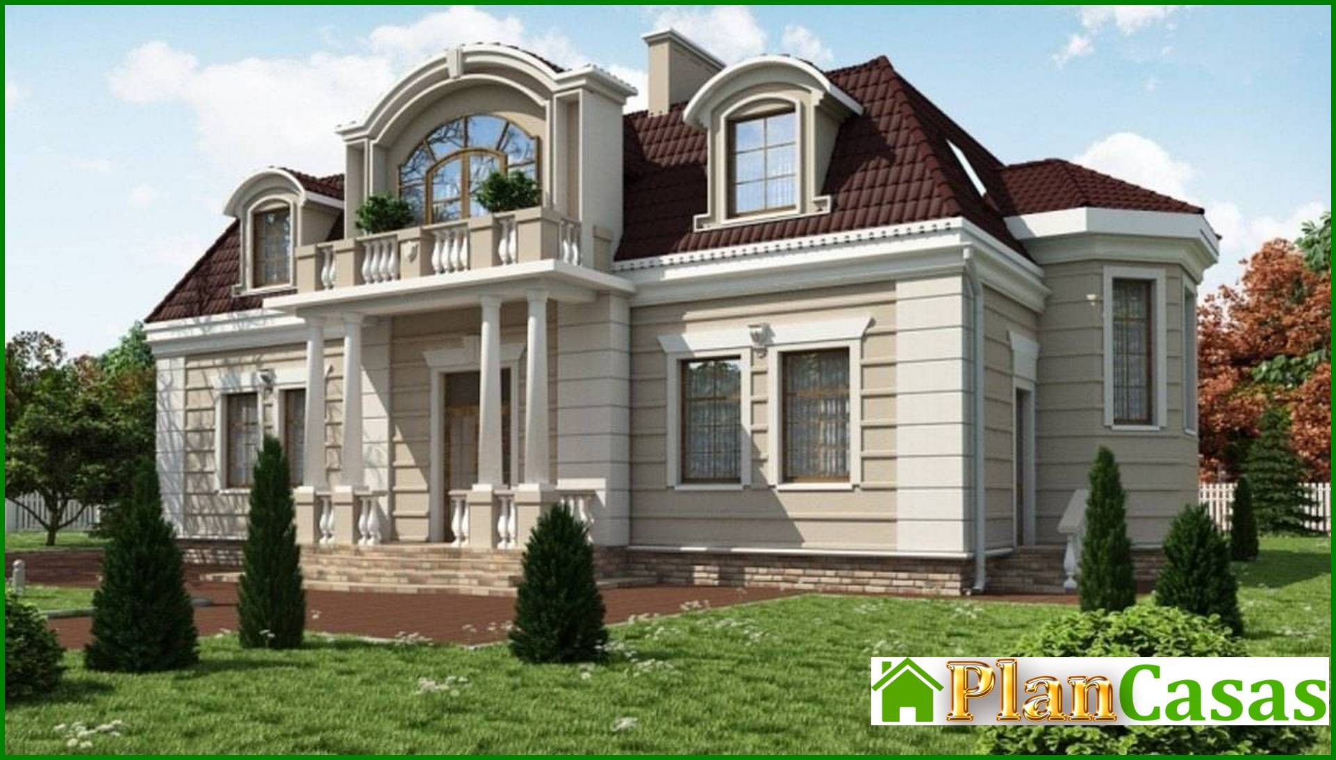 Visualization gallery - Chic villa design in a classic style