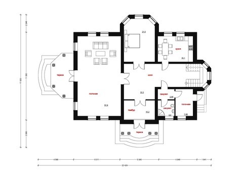 Visualization gallery - Chic villa design in a classic style