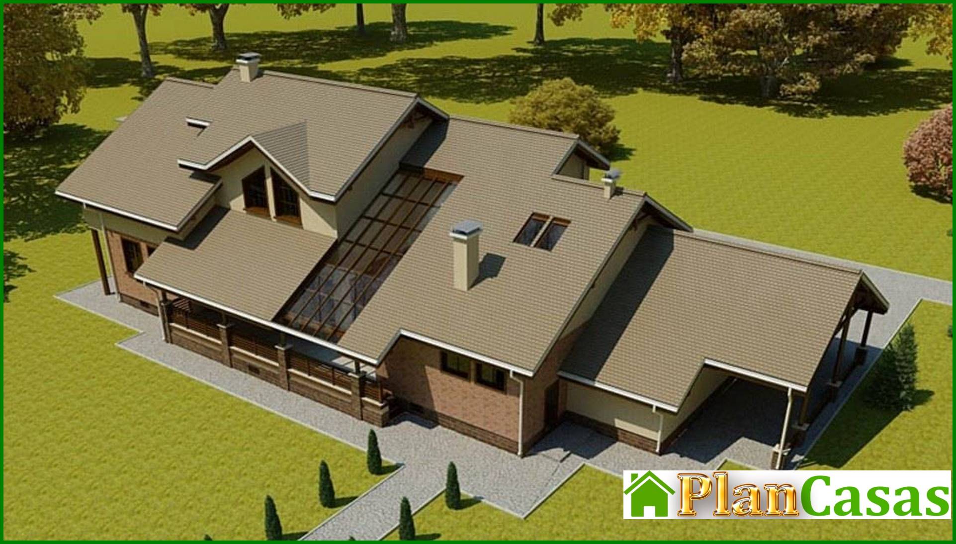 Visualization gallery - The architectural project of a huge country house