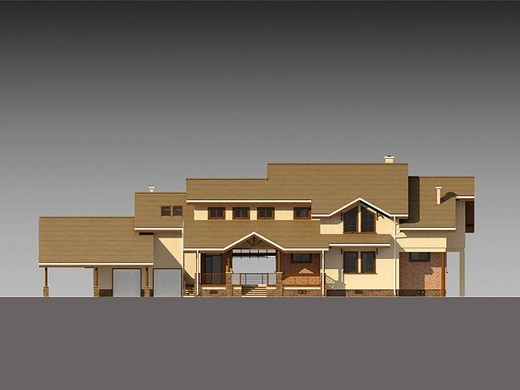 Visualization gallery - The architectural project of a huge country house