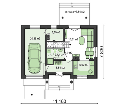 Visualization gallery - Lovely house with balconies