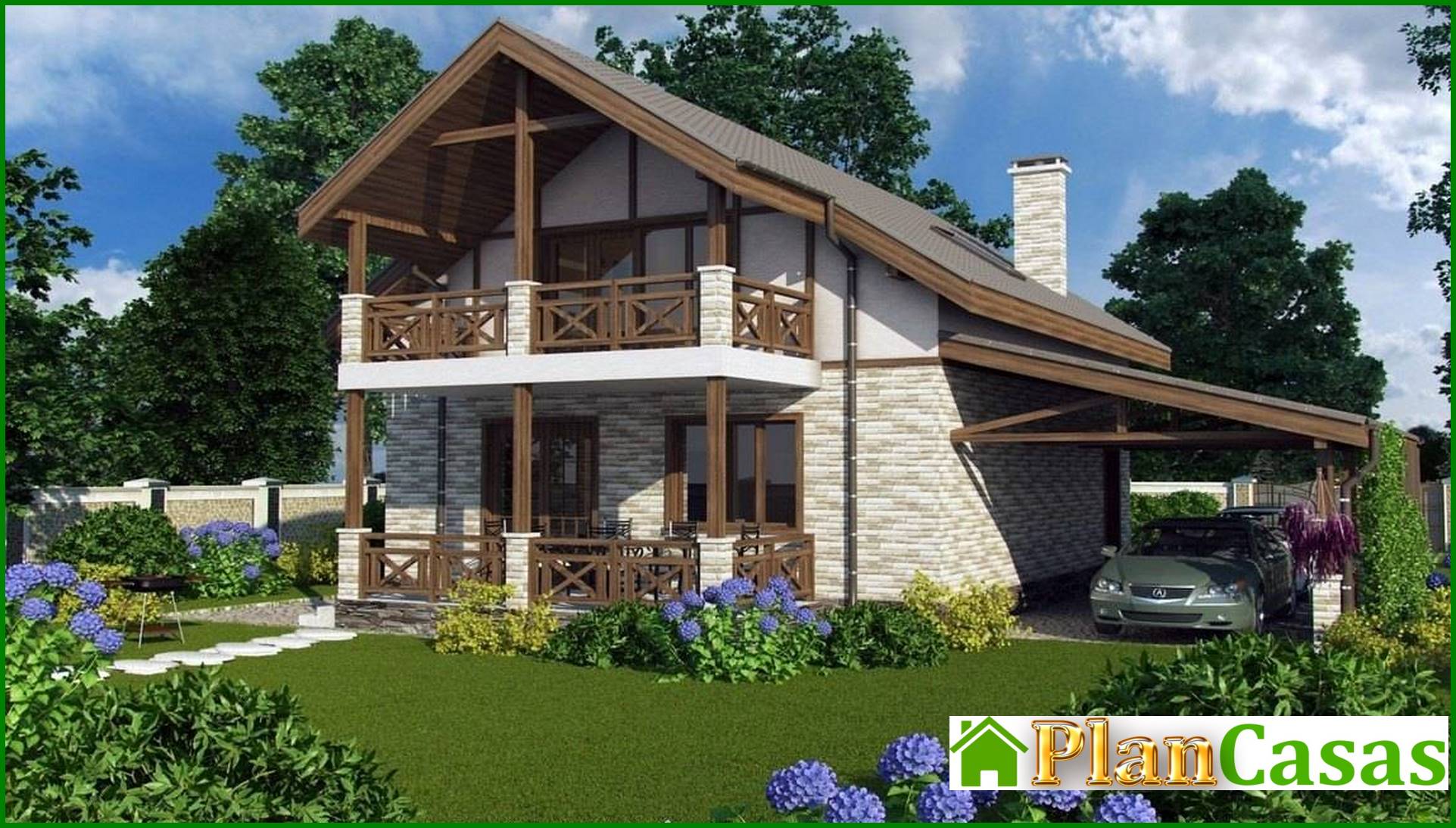 Visualization gallery - Compact house 8 * 9 of the European style