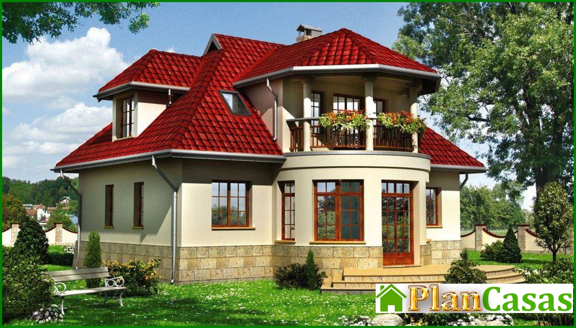 Visualization gallery - Pompous residential building on two floors