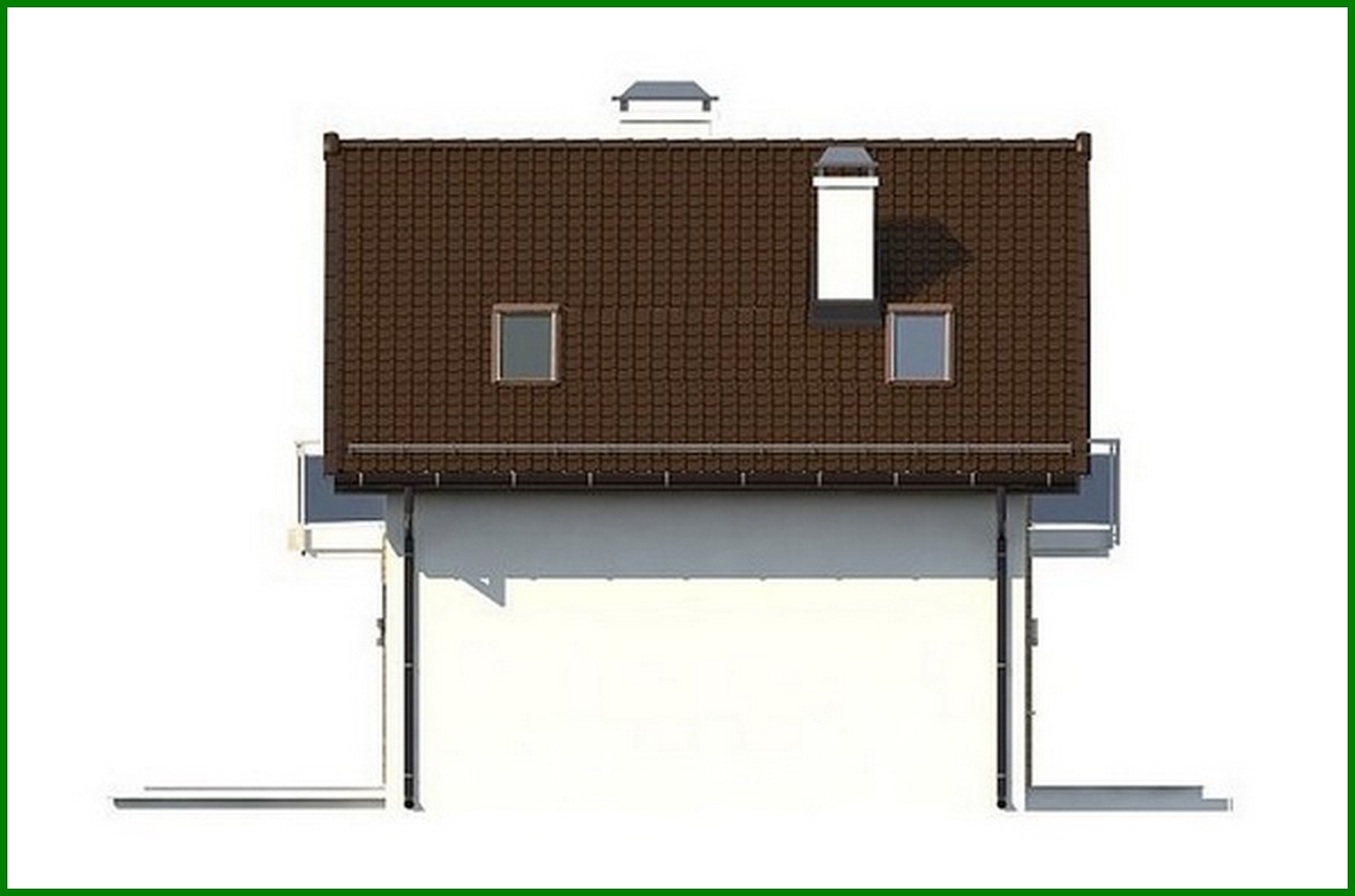 Visualization gallery - The project of a small country house with an attic