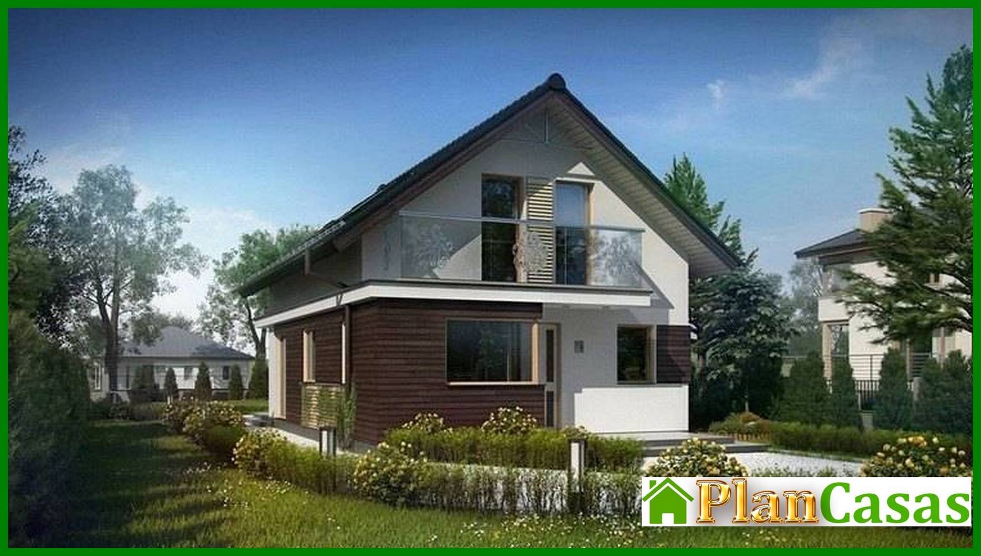 Visualization gallery - Project of a house with an attic for a narrow plot