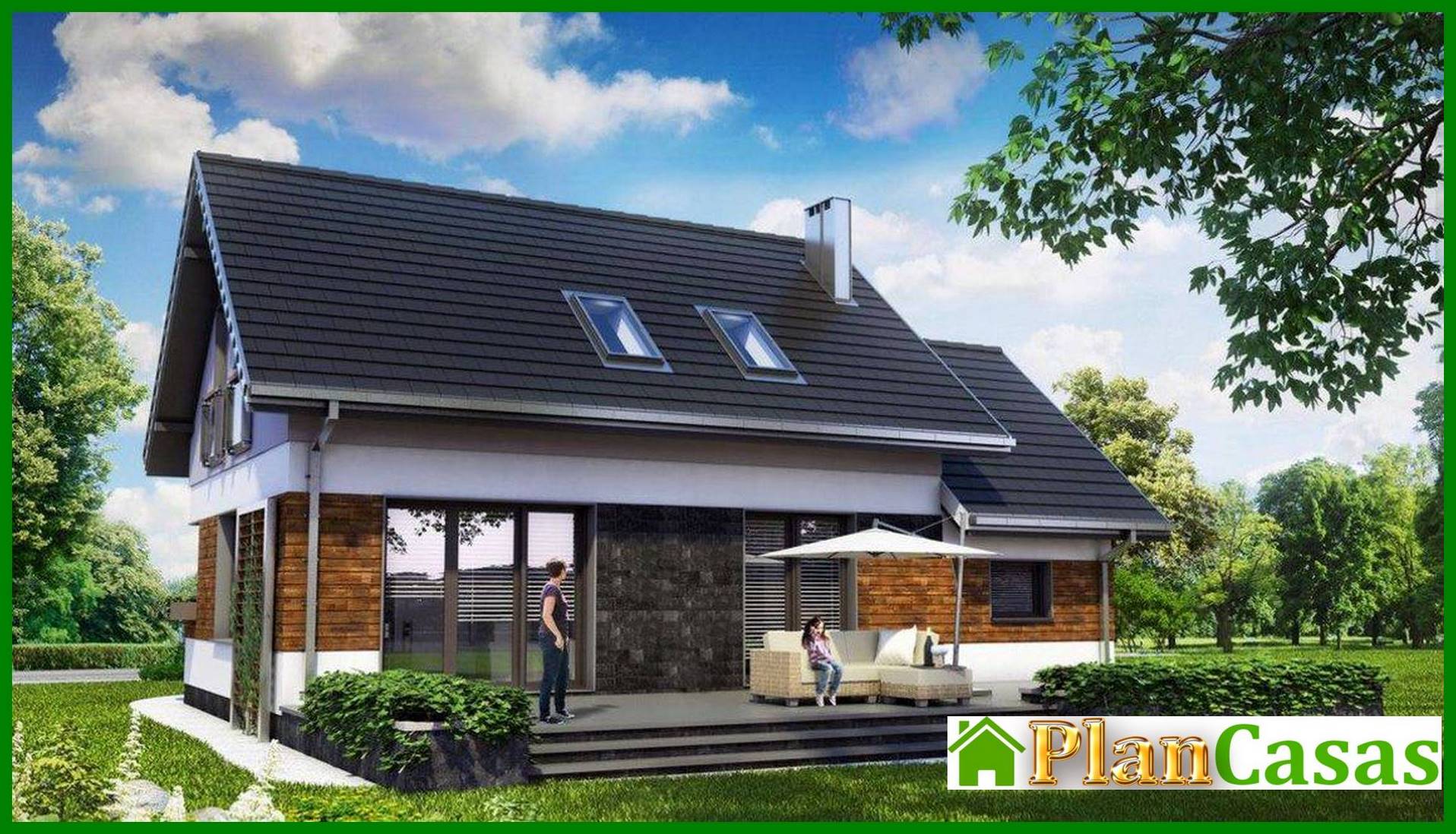 Visualization gallery - Attic Three-Bedroom Garage House