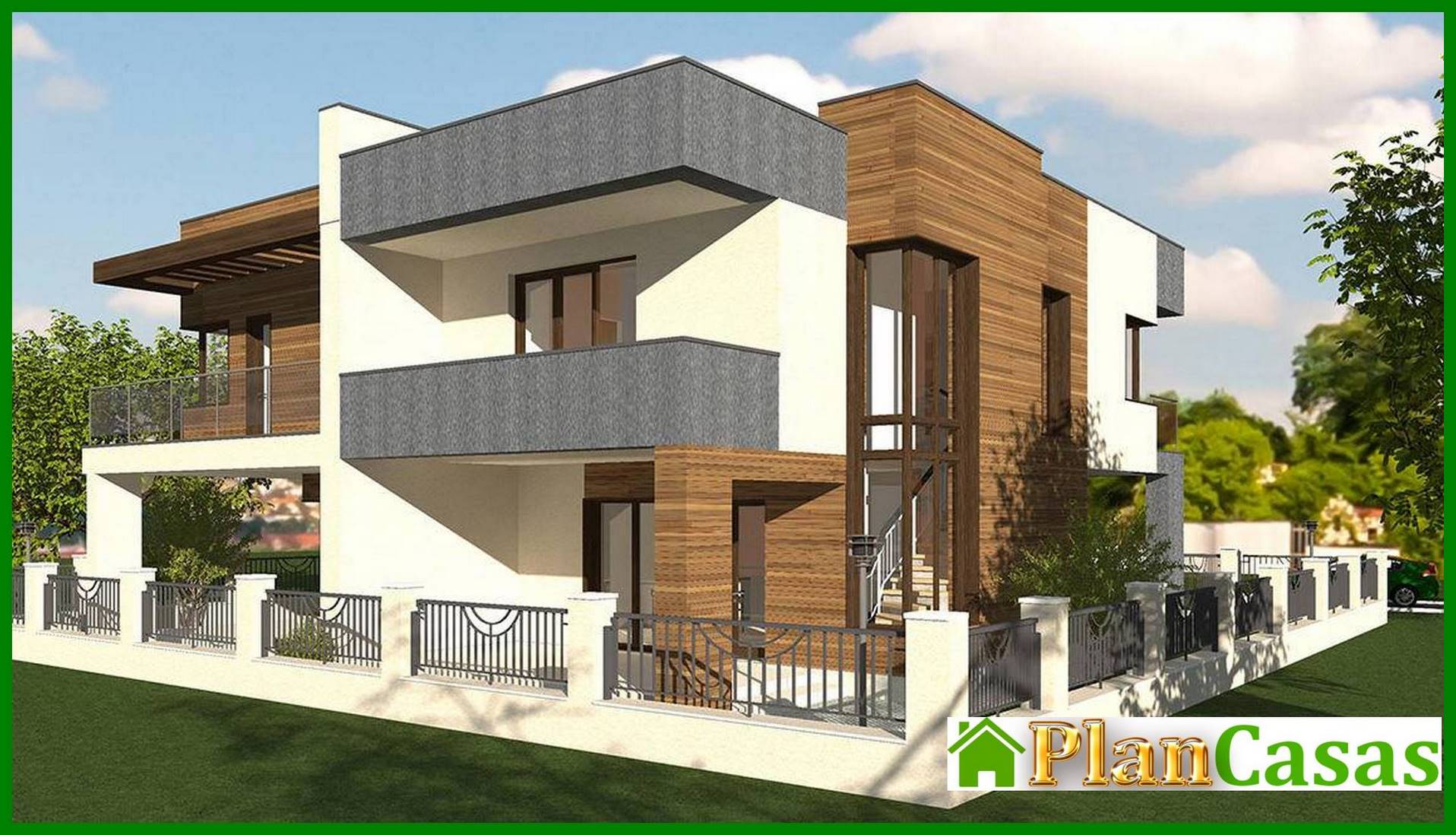 Visualization gallery - The project of a two-story residential building for two families