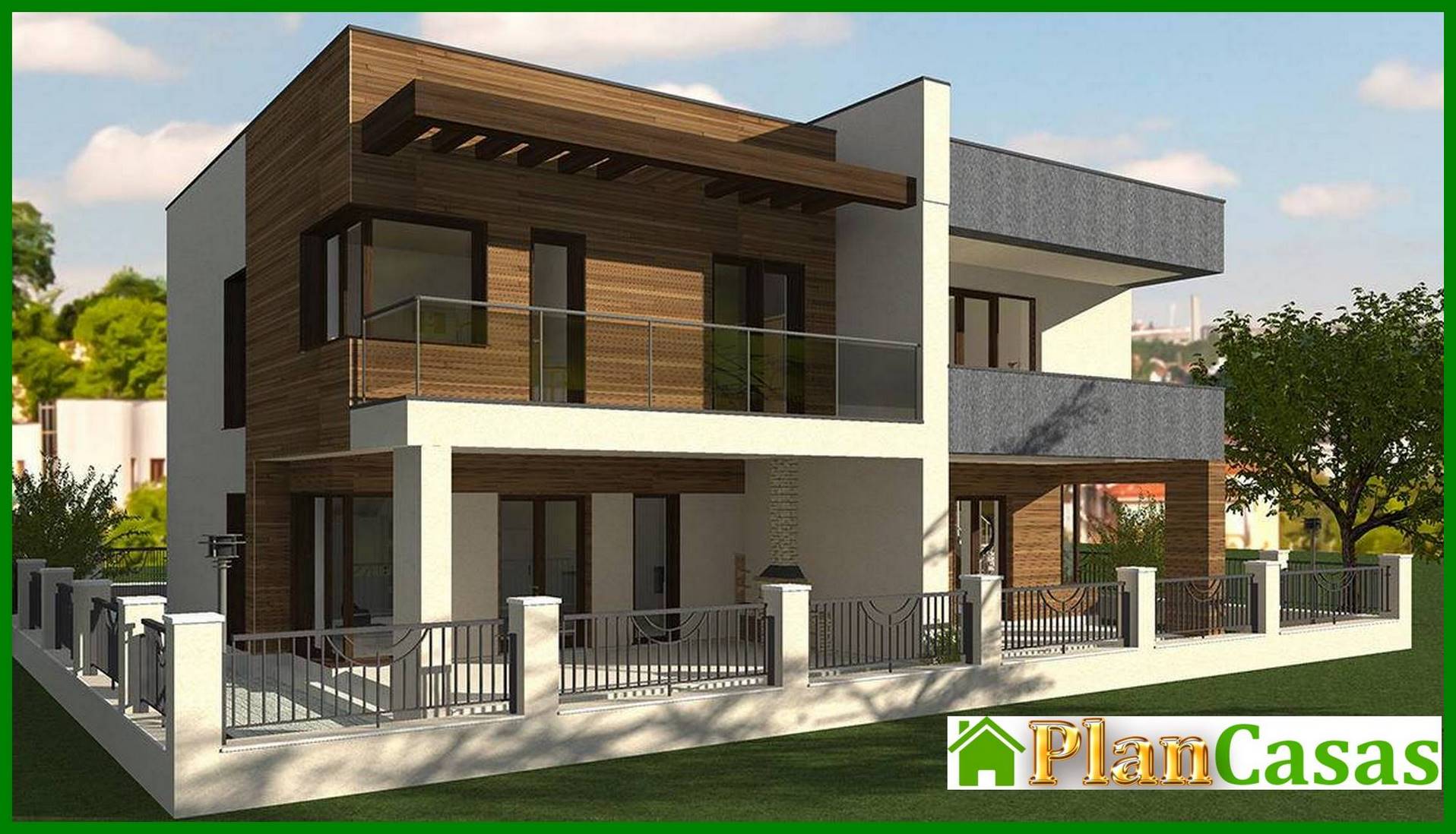 Visualization gallery - The project of a two-story residential building for two families