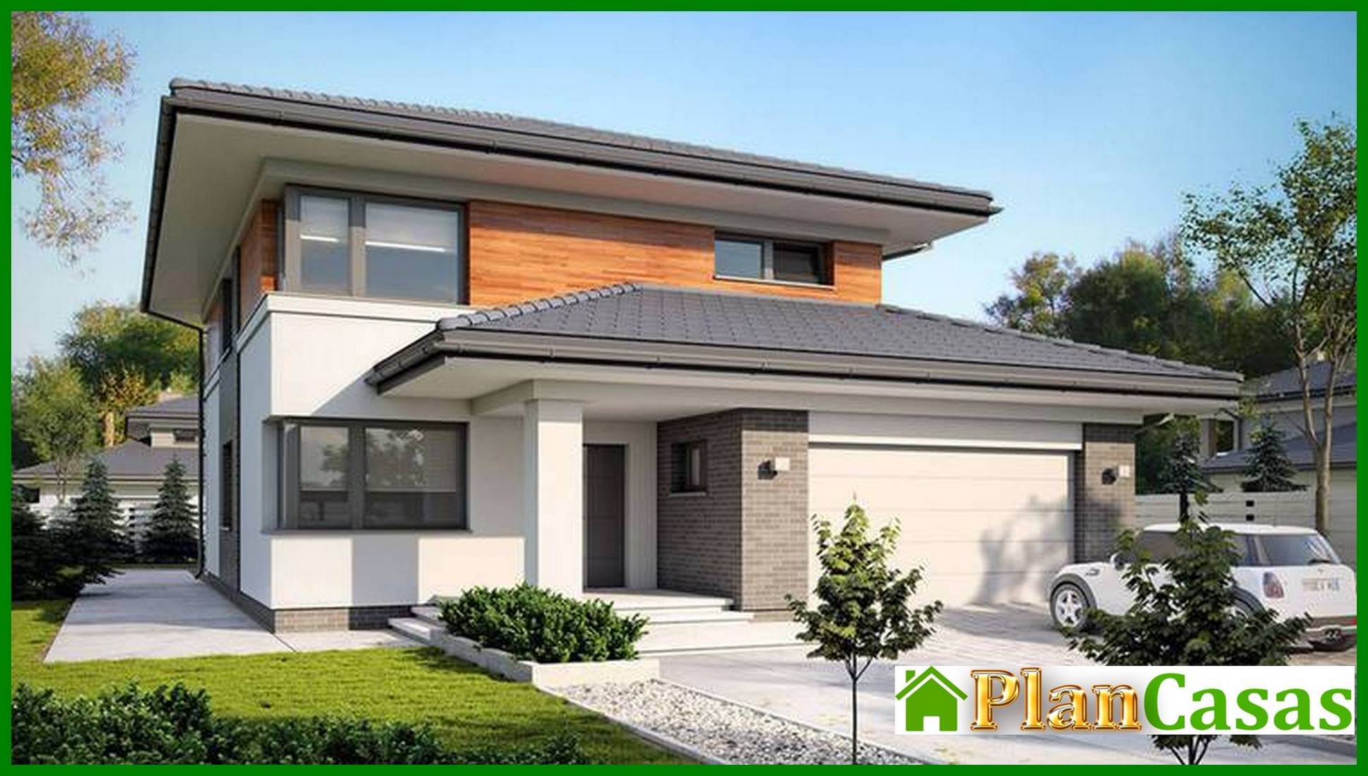 Modern residential building with an area of ​​230 m2 house plan