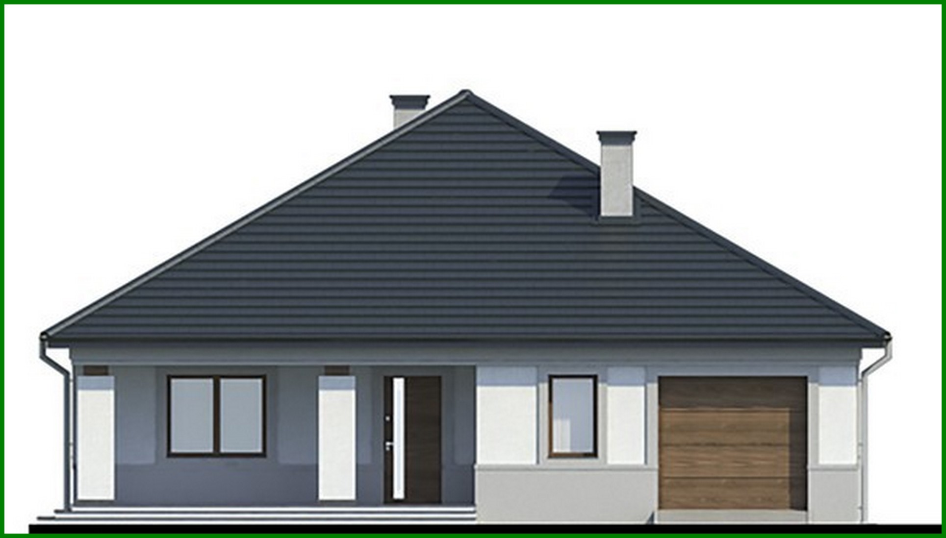 Visualization gallery - One-story house with a garage and three bedrooms