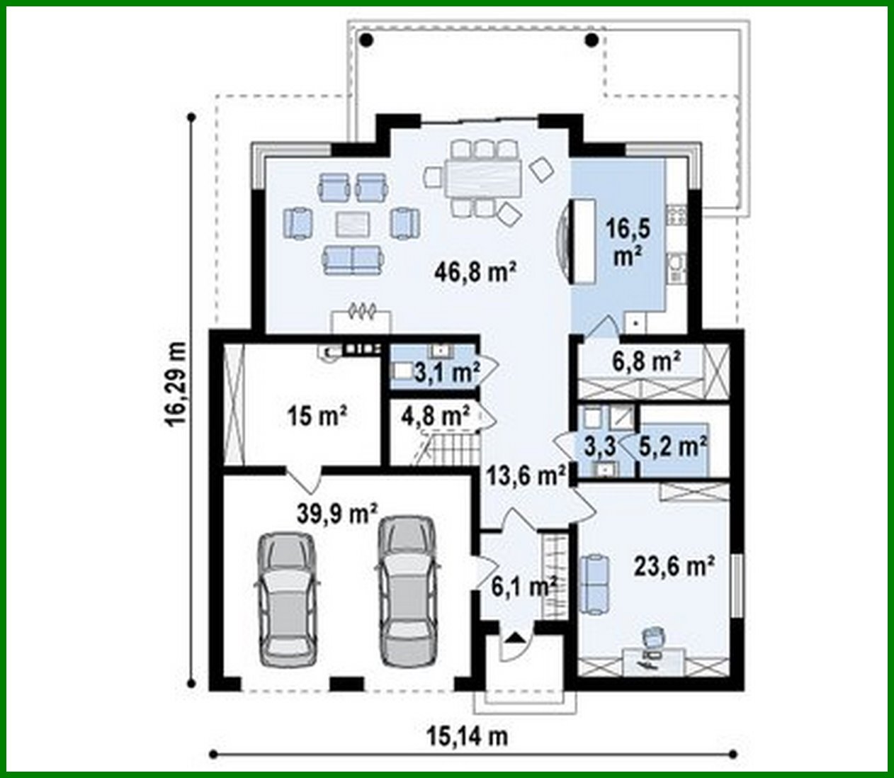 Visualization gallery - Design of a classic villa with a billiard room and sauna