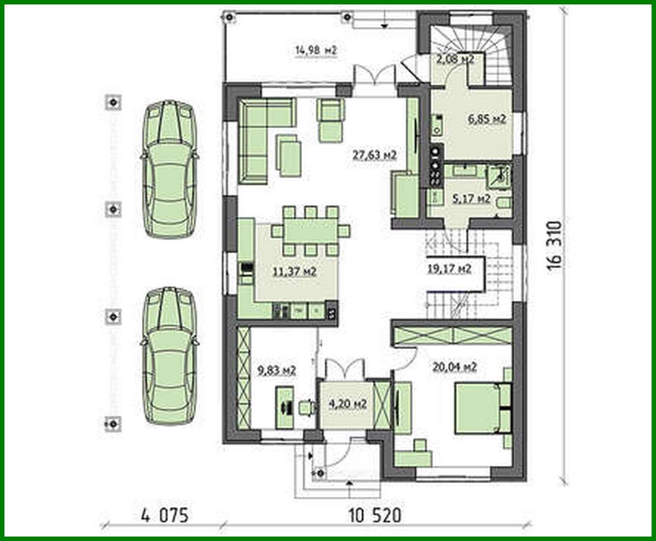 Visualization gallery - Comfortable attic house with a spacious terrace