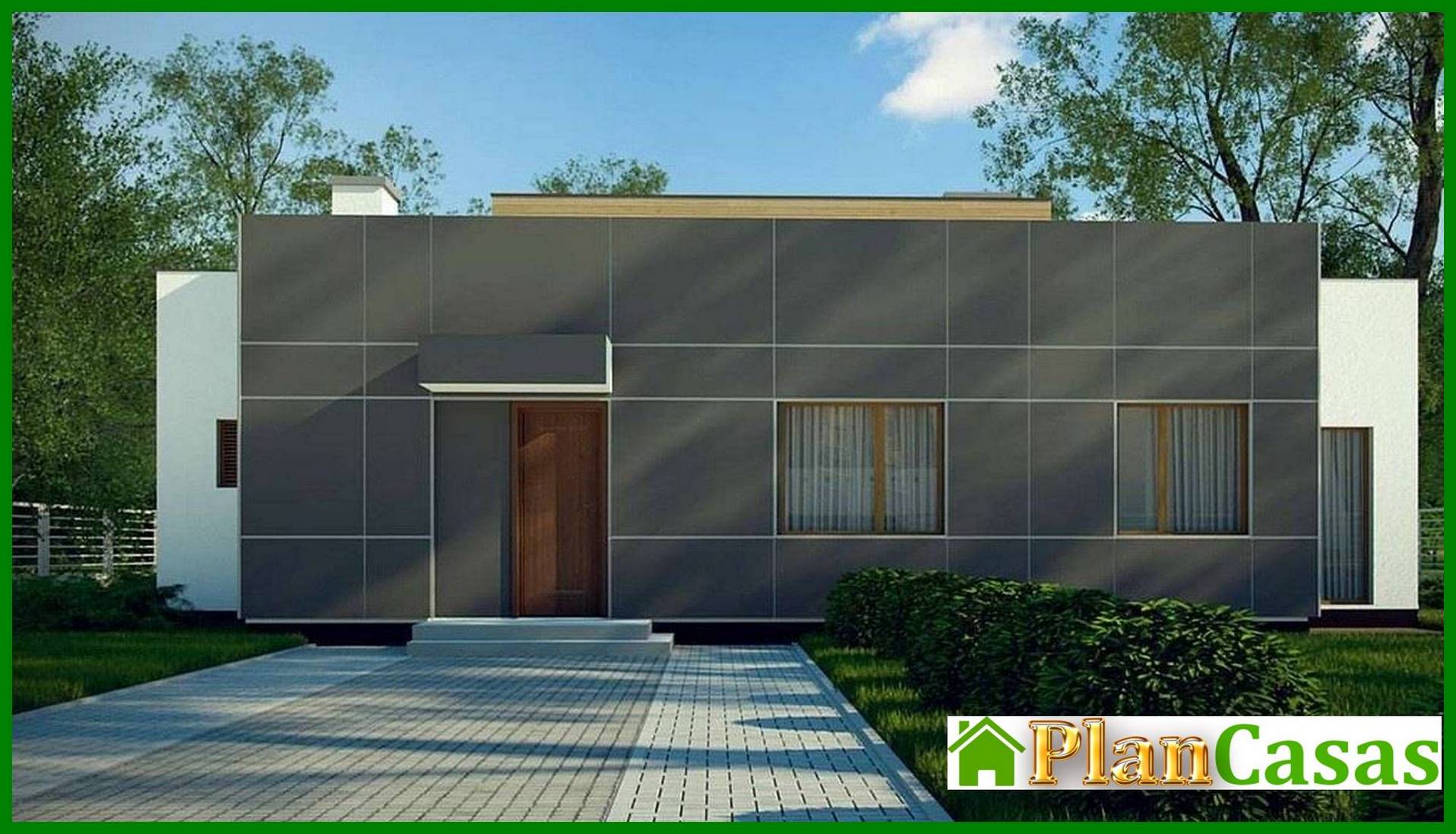 Visualization gallery - Project of a modern house with a spacious living room