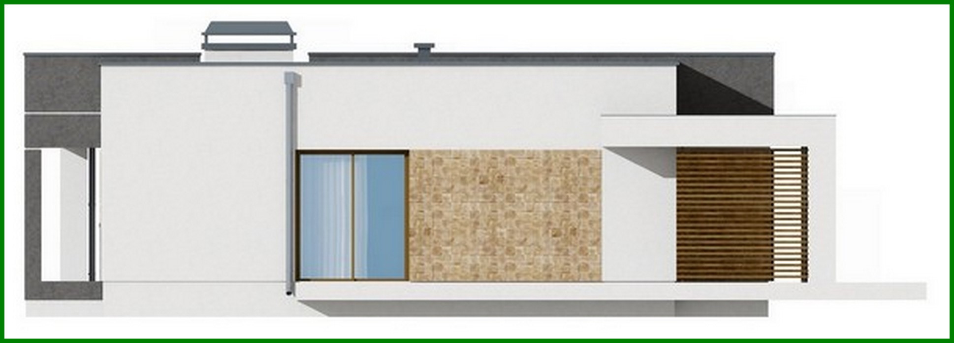 Visualization gallery - Compact Hi-Tech Cottage Project