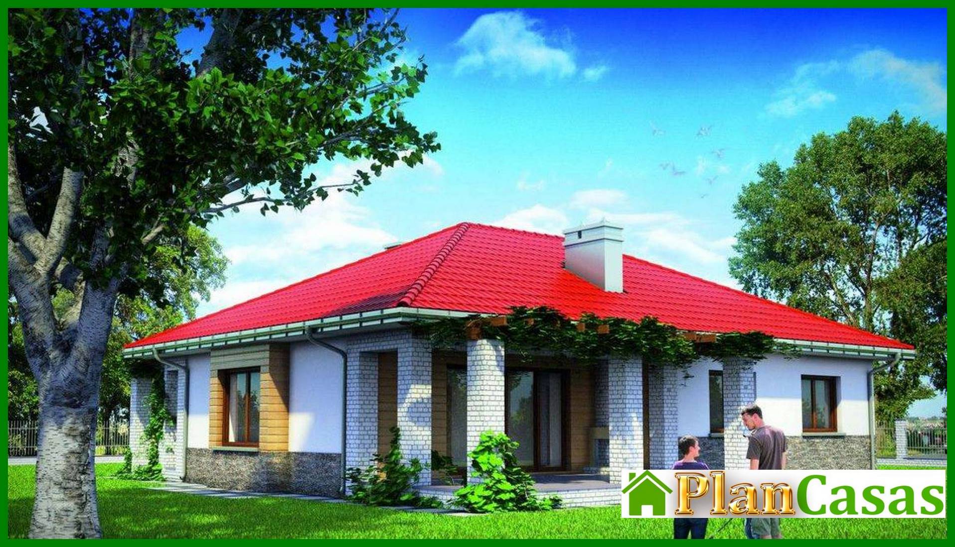 Visualization gallery - One-story nice Mediterranean-style cottage