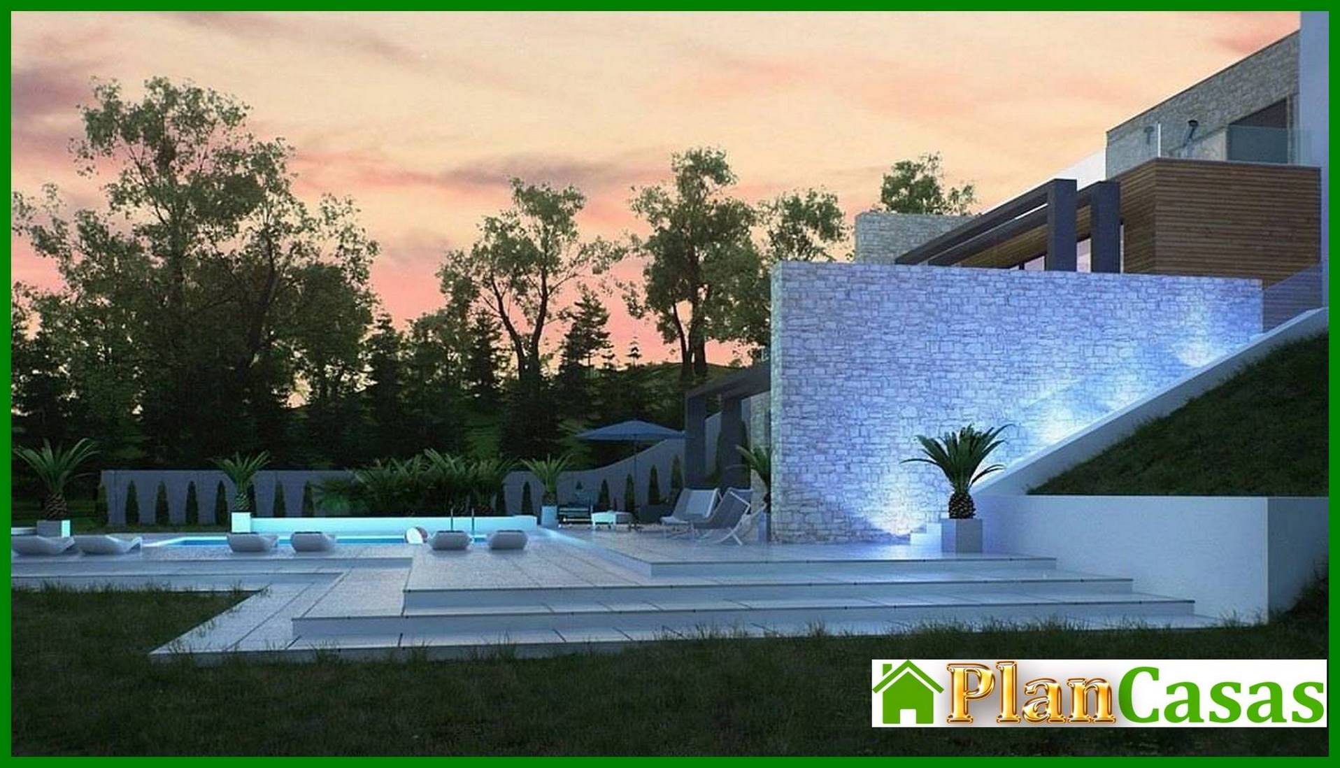 Visualization gallery - Small cottage for a sloping plot