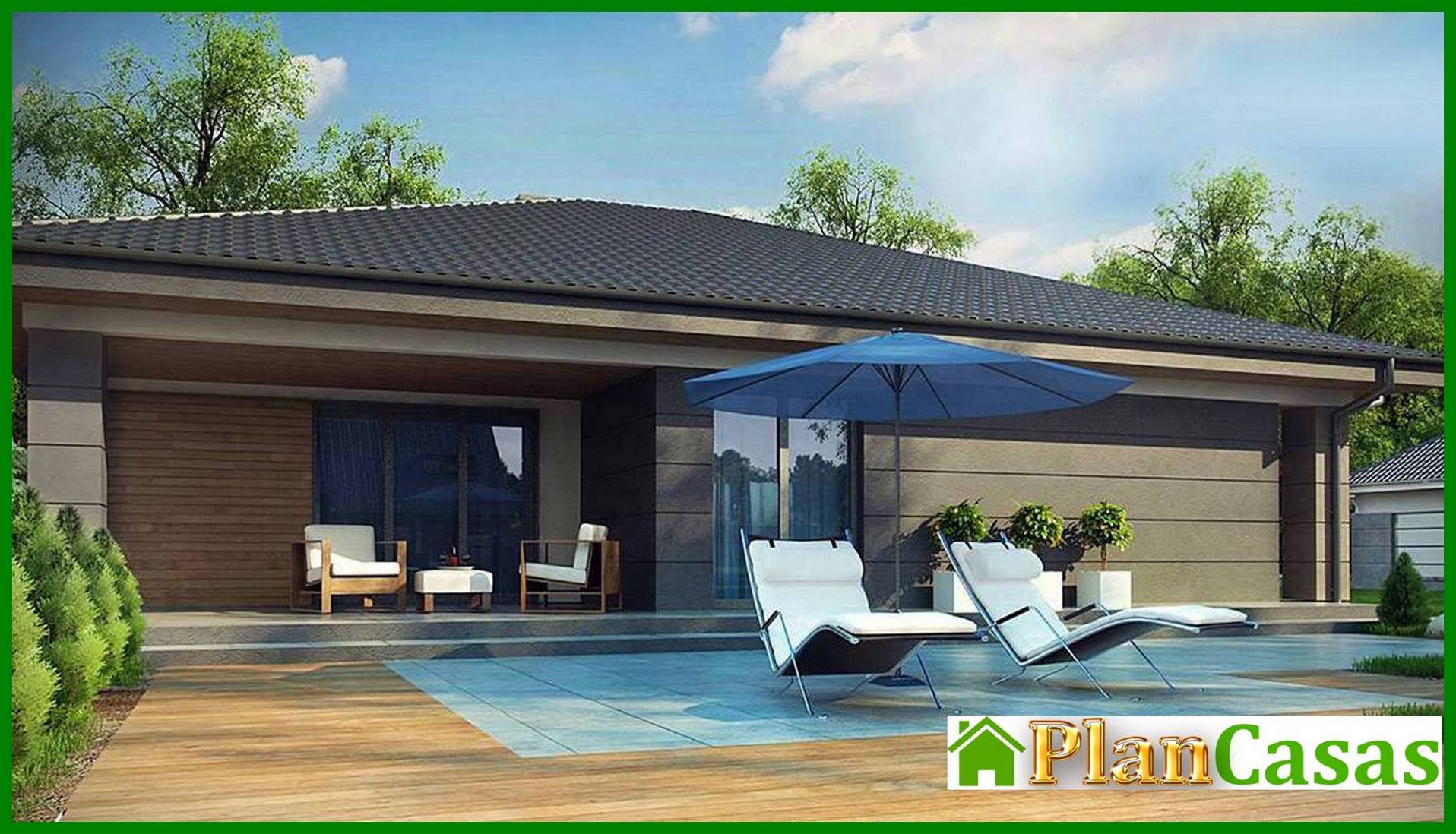 One-floor house house plan